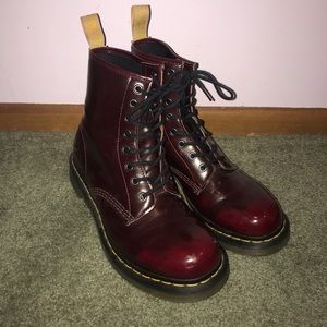 Ombré Burgundy Dr. Martens
